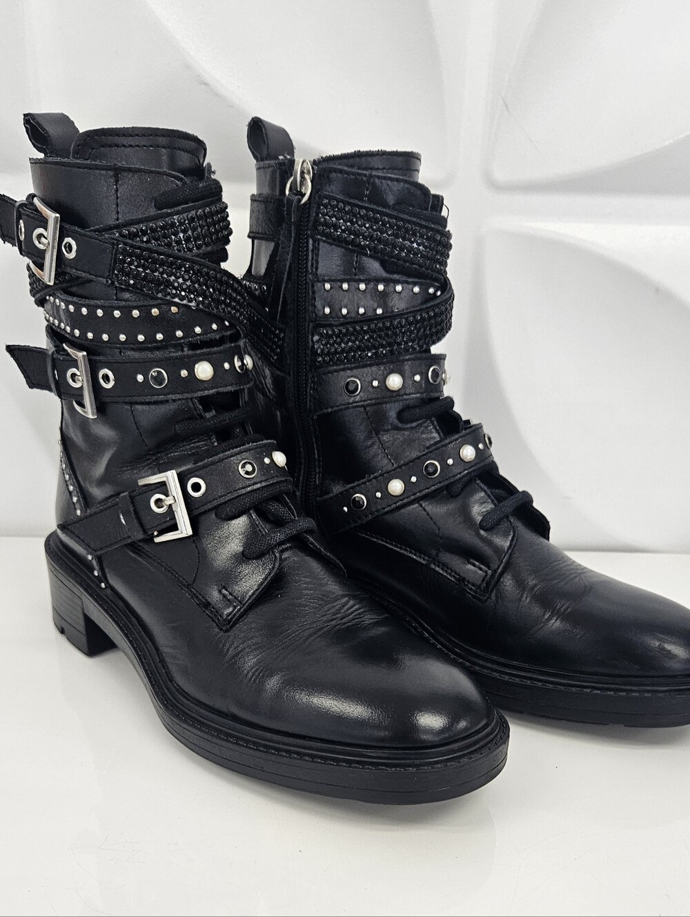 Zara Combat Moto Boots